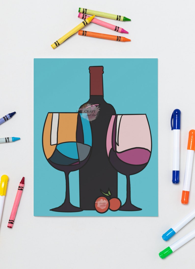 DIY Paint Party, Sip and Paint, Paint and Sip Party, Predrawn Canvas