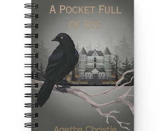 Agatha Christie "A Pocket Full of Rye" Spiral Notebook: Miss Marple Gift