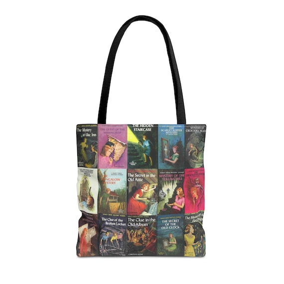 Nancy Drew Book Cover Tote Bag: Mystery Book Lover Gift