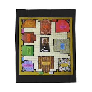 Clue Movie Velveteen Plush Blanket, Clue Movie Throw Blanket, Clue Board Game Velveteen Plush Blanket, Clue Movie Throw Blanket