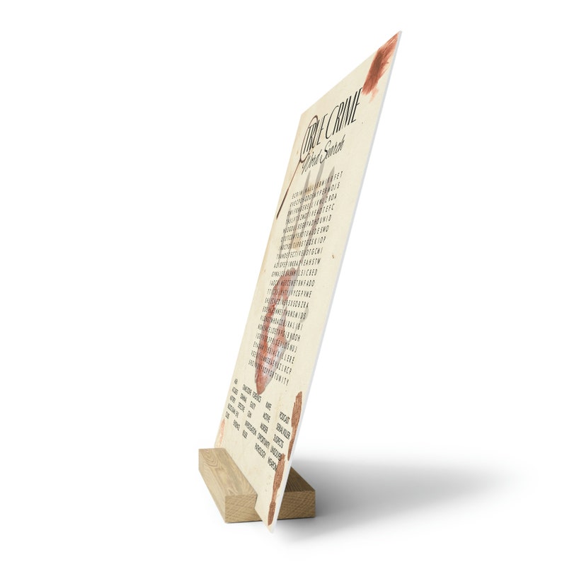 True Crime Word Search Board With Stand True Crime Word Etsy