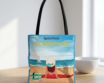Agatha Christie Tote Bag: Evil Under the Sun Beach Design