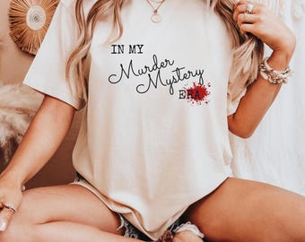 In My Murder Mystery Era Unisex Short Sleeve Tee, Murder Mystery True Crime Tee, Murder Mystery Era Tee, Murder Mystery Tee