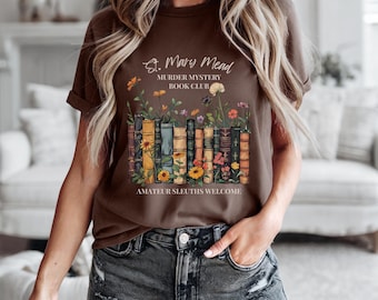 St. Mary Mead Murder Mystery Book Club Tee, Agatha Christie Tee
