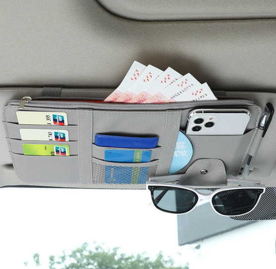 Auto Sonnenblende Organizer Kartenhalter Brille Aufbewahrung