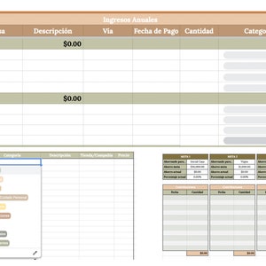 Plantilla De Google Sheets Para Finanzas Personales - Etsy