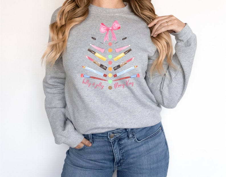 Mary Kay Christmas Sweatshirt Holly Jolly Christmas Etsy
