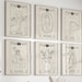 Wall Art Set of 6 Tarot Card Print Set Digital Download wall Decor ...