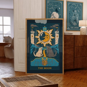 Wall Art Set of 6~ Tarot Card Print Set~ Digital Download~ Wall Decor ...