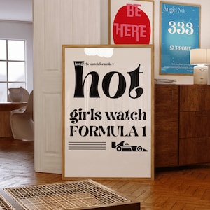 Formula 1 Racing Poster Print: Trendy F1 Wall Art (Digital Download)