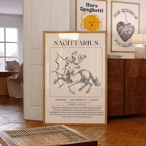 Sagittarius Poster Wall Art ~ Sagittarius Gifts ~ Sagittarius Zodiac Print ~Sagittarius Birthday Gift ~ Gradient Poster ~ Astrology Print
