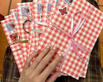 Snail Mail Club, Monthly Art Mail Club, bookmark, calendar, envelope