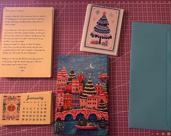 Snail Mail Club, Monthly Art Letter, Valentine Stickers, Solo-Date Prompt