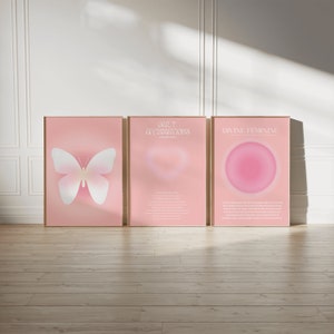 Aura Poster Set: Spiritual Gradient Y2K Wall Art (Digital Download)