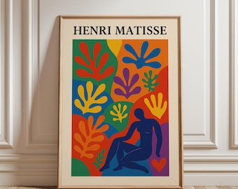 Impression d'art découpée Henri Matisse, affiche abstraite moderne