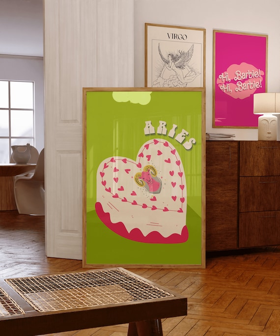 Aries Zodiac Poster: Positive Energy Art Print (Digital Download)
