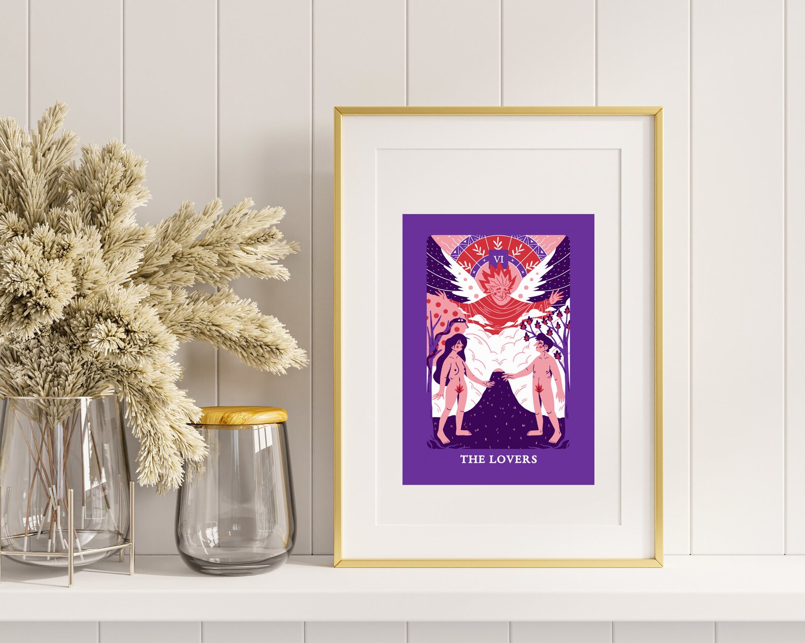 Wall Art Set of 6 Tarot Card Print Set Digital Download - Etsy