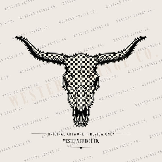 Western Skull Png , Western Checkered Skull Design, Grunge Cowgirl Svg, Trendy Western Designs, Western Sublimation Designs Png