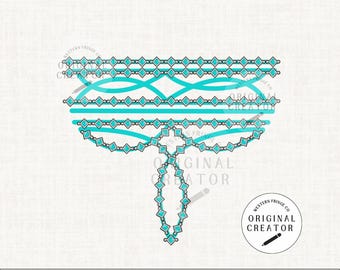 Boot Stitch Png, Turquoise Designs Png, Western Designs Png, Turquoise Png, Western Country Png, Country Png Sublimation, Cowgirl Png