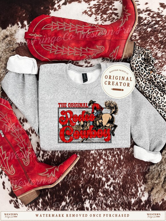 Rodeo Cowboy Png, Western Shirts Png Designs, Retro Cowboy Shirt Graphics, Country Cowboy Sublimation Png, Western Designs, Digital Download