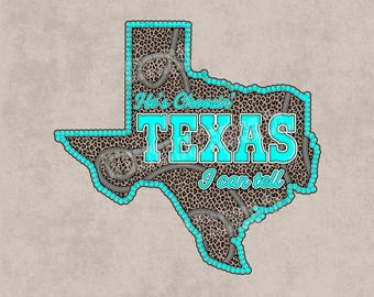 Choosin’ Texas Png, Western Png Designs, Country Music Graphic Tee Design, Turquoise Png, Cowgirl Png Digital Files