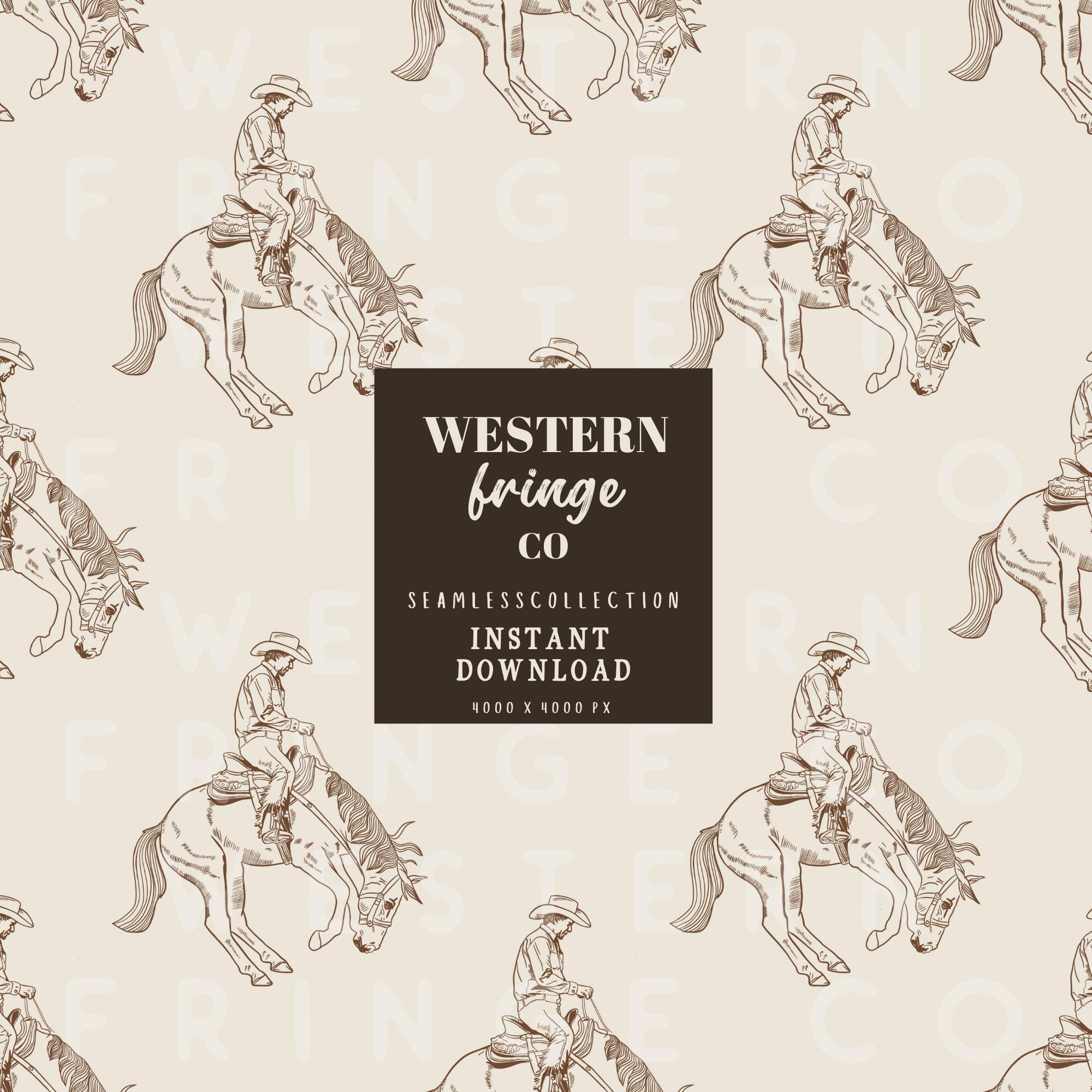 Beginner Western Pattern Western Design Bundle, Western Pattern Bundle, Seamless Pattern Bundle ...