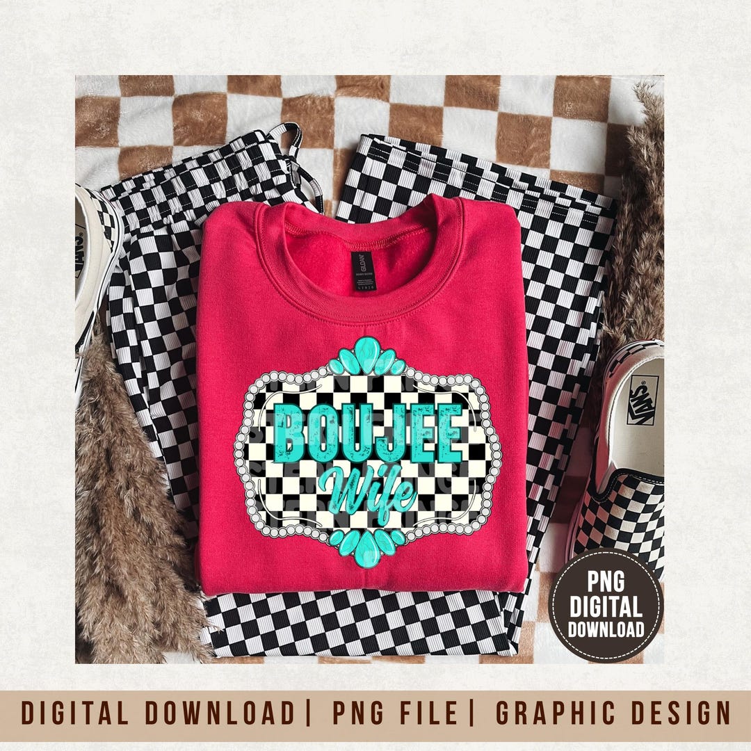 Western Boujee Wife Shirt PNG | Turquoise Cowgirl Wife Design | Trendy ...