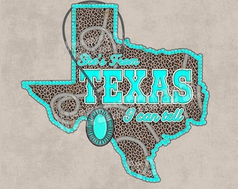 Lei viene dal Texas PNG, disegni PNG western, design grafico per maglietta di musica country, PNG turchese, file digitali PNG da cowgirl
