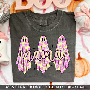 Mama Halloween Design, Ghost Mama Png, Spooky Mama Designs, Fall Mama Shirt Designs, Halloween Graphics Png, Digital Download