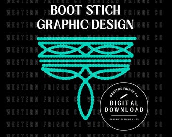 Boot Stitch Png, Western Sublimation Designs Png, Turquoise Boot Stitch Design, Country Graphic Designs, Western Shirt Png, Digital Download