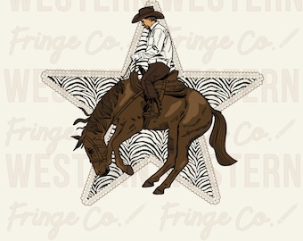 Rodeo Cowboy Horse Png, Western Zebra Print Designs, Country Png Graphic Desigsn for T-Shirts, Western Sublimation Digital Files