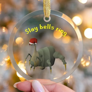 Penance Queen Christmas Ornament OSRS, Runescape Christmas Gift for Gamer Boyfriend, MMORPG RS3 Slayer Glass Ornament Barbarian Old School