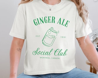 Shane Hollander Ginger Ale Social Club Shirt, Heated Rivalry Comfort Colors 1717, Gay Hockey Womens Boxy Tee Romance Book Game Changer Shirt