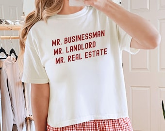 Mr. Businessman Mr. Landlord Mr. Real Estate Shirt, Heated Rivalry Comfort Colors 1717, Womens Boxy Tee Romance Book Game Changers T Shirt