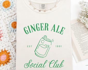 Heated Rivalry Ginger Ale Social Club Shirt, Gay Hockey Romance, Comfort Colors 1717 Tee