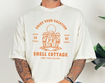 Shell Cottage Womens Boxy Tee, Minimalist Weasley T-shirt, Niche Wizard World Shirt, Oversized Unisex Comfort Colors, Magic Theme Park Crew