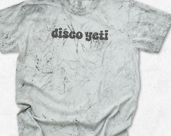 Disco Yeti Tie Dye Tee, Comfort Colors Color Blast Oversized Shirt, Theme Park Animal World T-shirt, Niche Expedition Everest Ride Merch