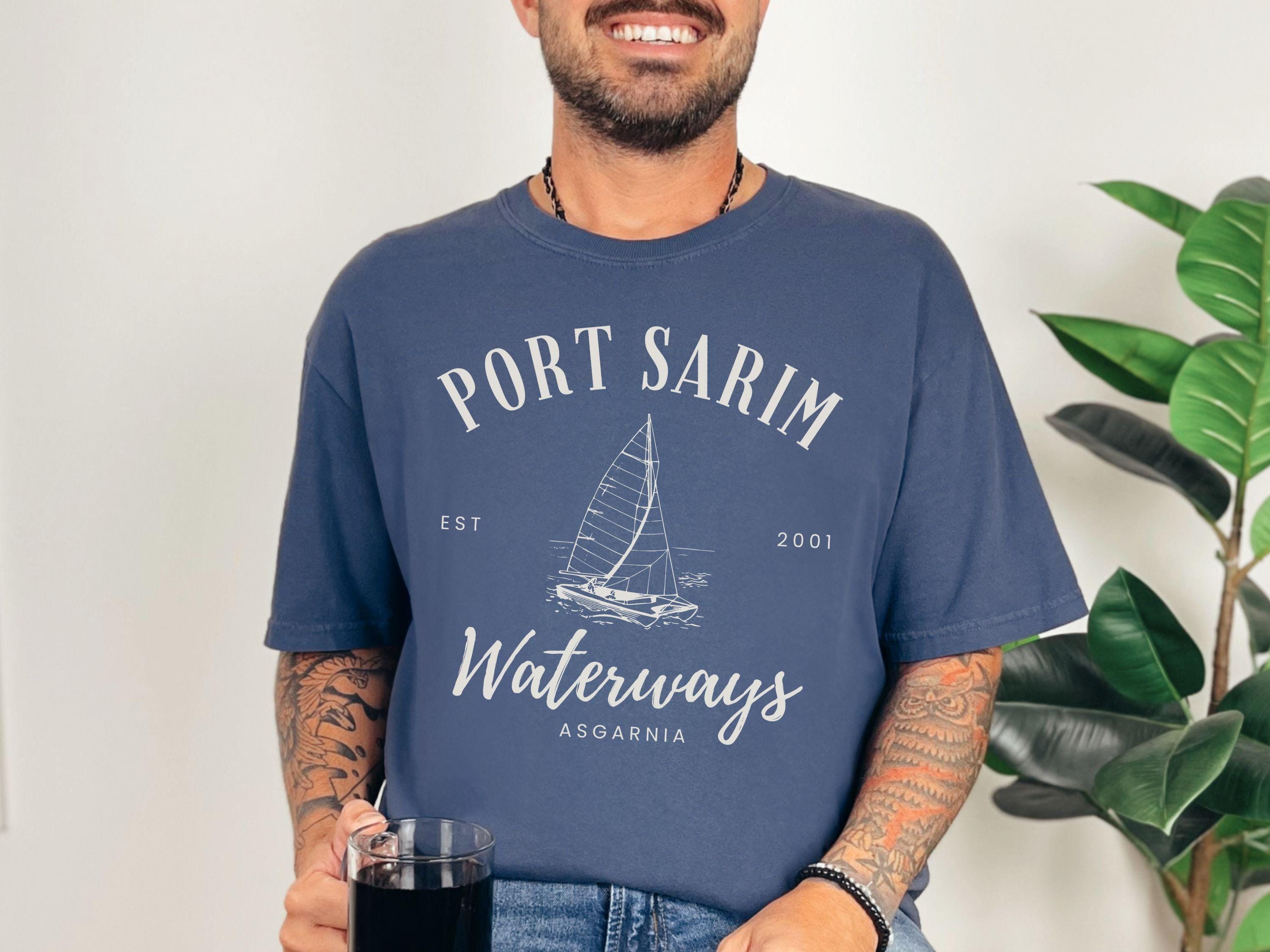 Port Sarim Waterways OSRS Shirt, Minimalist Runescape T-shirt Gift Boyfriend, Oversized Shirt Comfort Colors, Runescape Niche T-shirt MMORPG