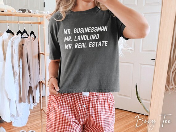 Mr. Businessman Mr. Landlord Mr. Real Estate Shirt, Heated Rivalry Comfort Colors 1717, Womens Boxy Tee Romance Book Game Changers T Shirt