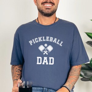 Pickleball Dad Shirt for Father&#39;s Day, Dad Birthday Gift Pickleballer, Comfort Colors Men&#39;s Pickleball Paddles Tee, Retirement Gift for Him