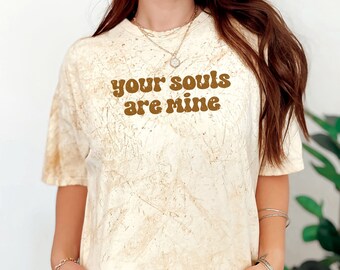 Your Souls Are Mine Tie Dye Tee, Comfort Colors Oversized Shirt, Theme Park Universal T-shirt, Niche Mummy Ride Brendan Merch Crewneck