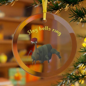 Penance Queen Christmas Ornament OSRS, Runescape Christmas Gift for Gamer Boyfriend, MMORPG RS3 Slayer Glass Ornament Barbarian Old School