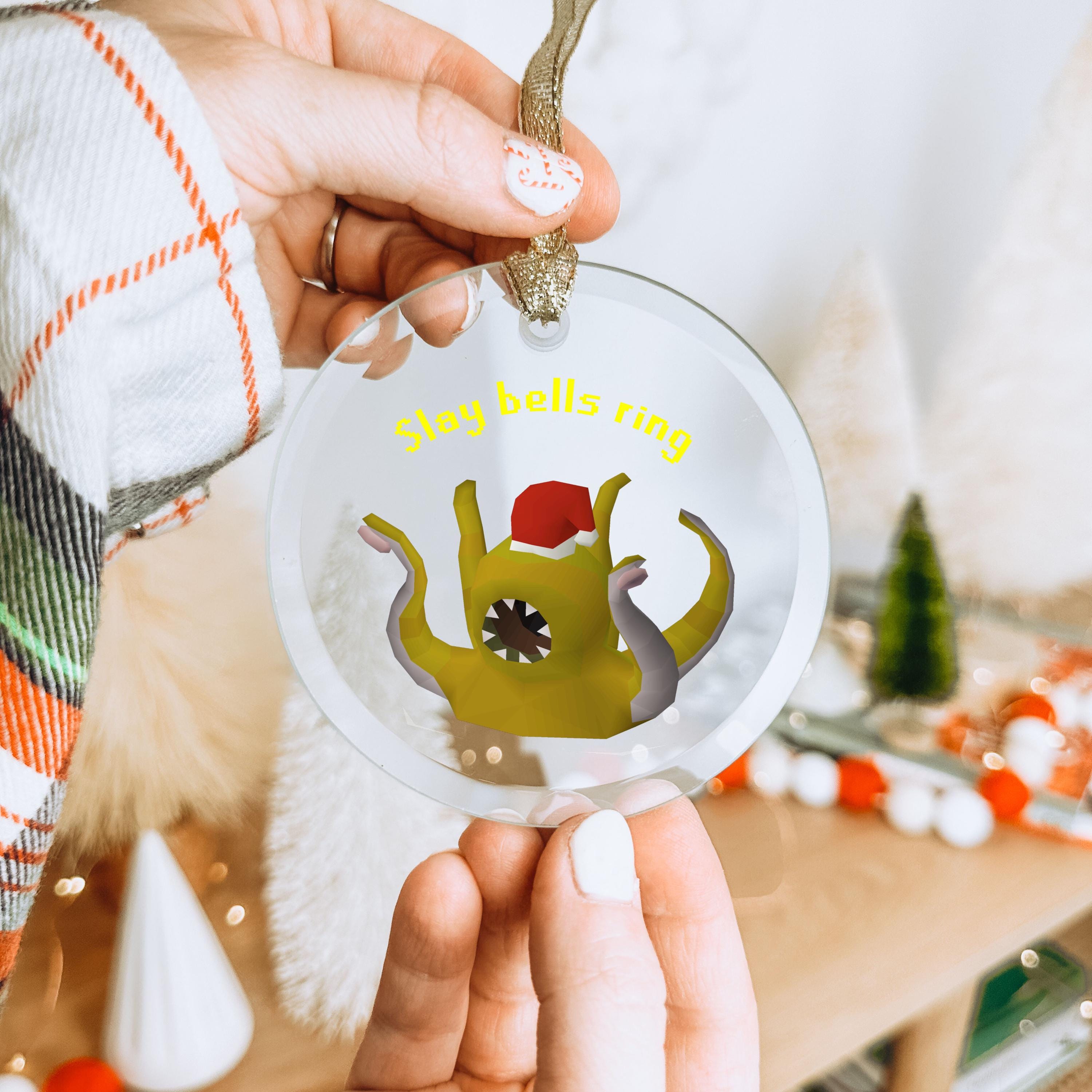 OSRS Christmas Ornament, Runescape Christmas Gift for Gamer Boyfriend ...