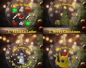 OSRS Christmas Ornament, Runescape Christmas Gift for Gamer Boyfriend, MMORPG RS3 Glass Ornament, Old School Runescape Players Gamer Girl
