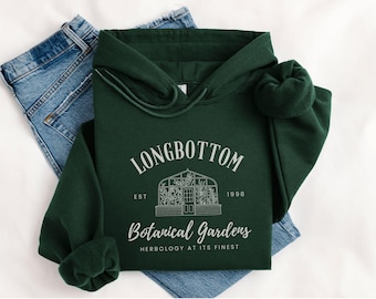 Sudadera con capucha del Jardín Botánico Longbottom, suéter minimalista de magos, Gildan 18500 de fantasía, camiseta del parque temático de herbología de Neville