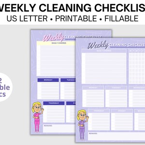 Weekly Cleaning Checklist Use this fillable weekly and daily checklist to track your cleaning tasks image 4