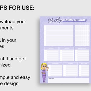 Weekly Cleaning Checklist Use this fillable weekly and daily checklist to track your cleaning tasks image 8