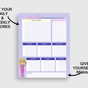Weekly Cleaning Checklist Use this fillable weekly and daily checklist to track your cleaning tasks image 7