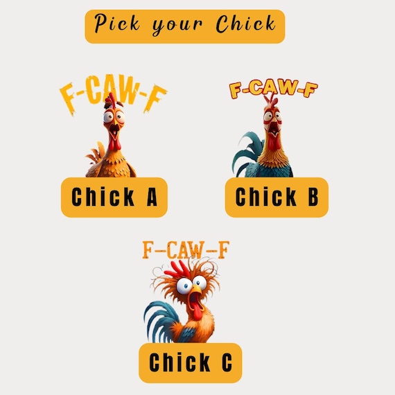 Funny Chicken Mug: F-caw-F Mug,  My Resting Squawk Face - Coworker Gift