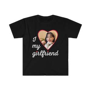 I Love My Girlfriend Jihyo Kpop Merch Unisex Softstyle Tee Twice Tour Shirt Black